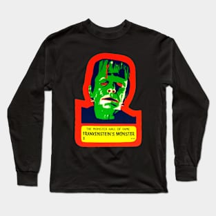 Frankenstein Sticker Long Sleeve T-Shirt